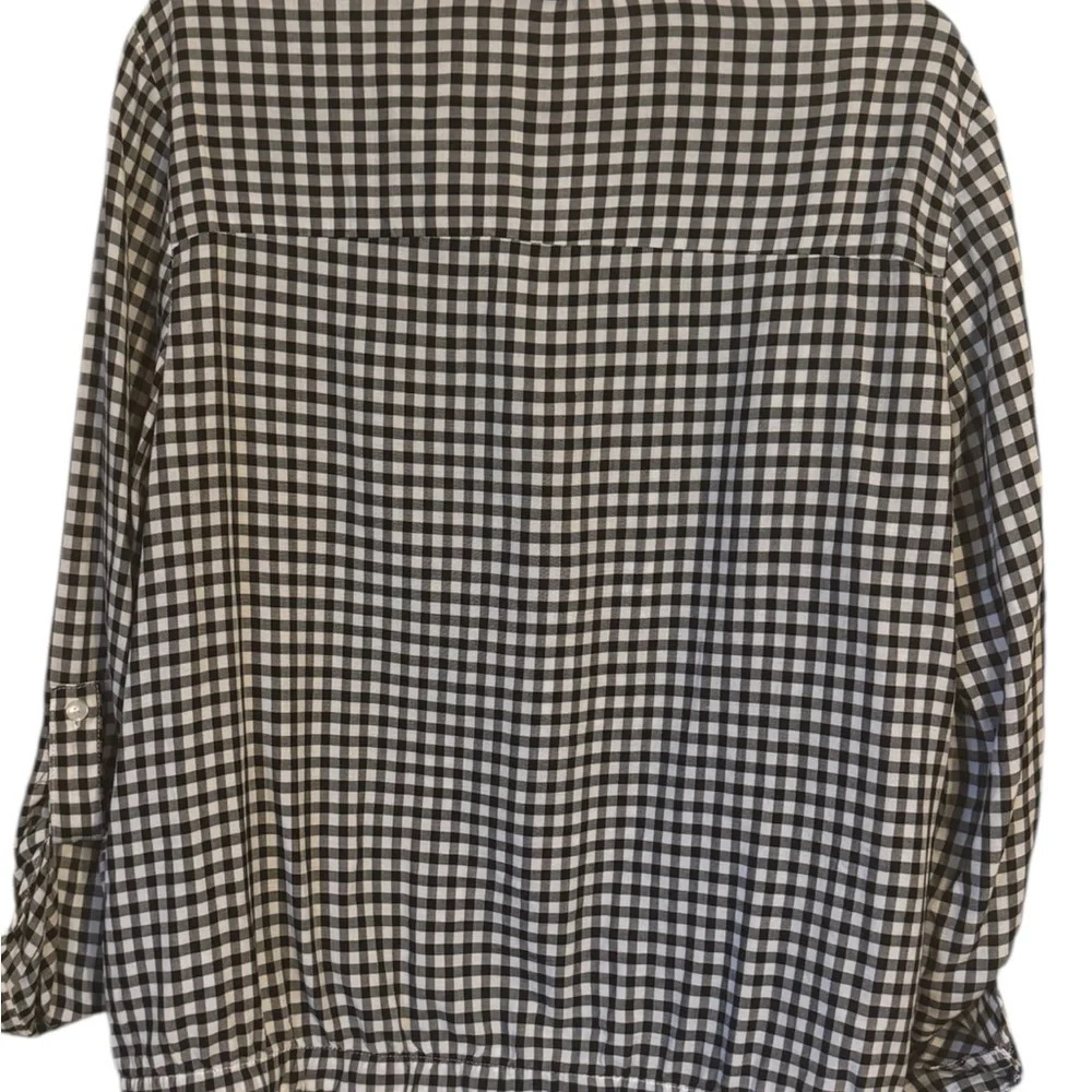 SPRING/SUMMER Jones New York Black/White Checkered Top LARGE    #F - Picture 4 of 9